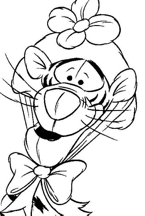 Plansa de colorat cu Winnie de Pooh 84 84